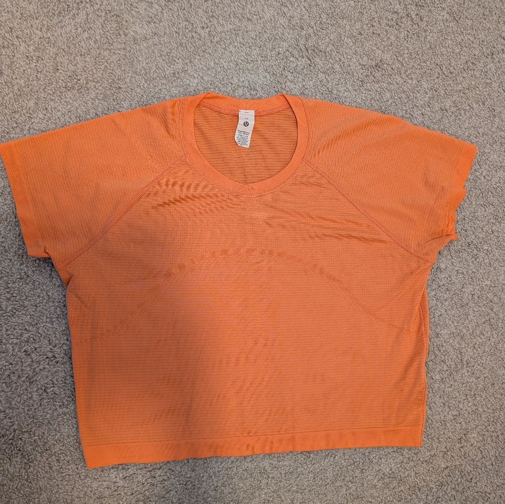 Lululemon Swiftly Tech Cropped Short-Sleeve Shirt